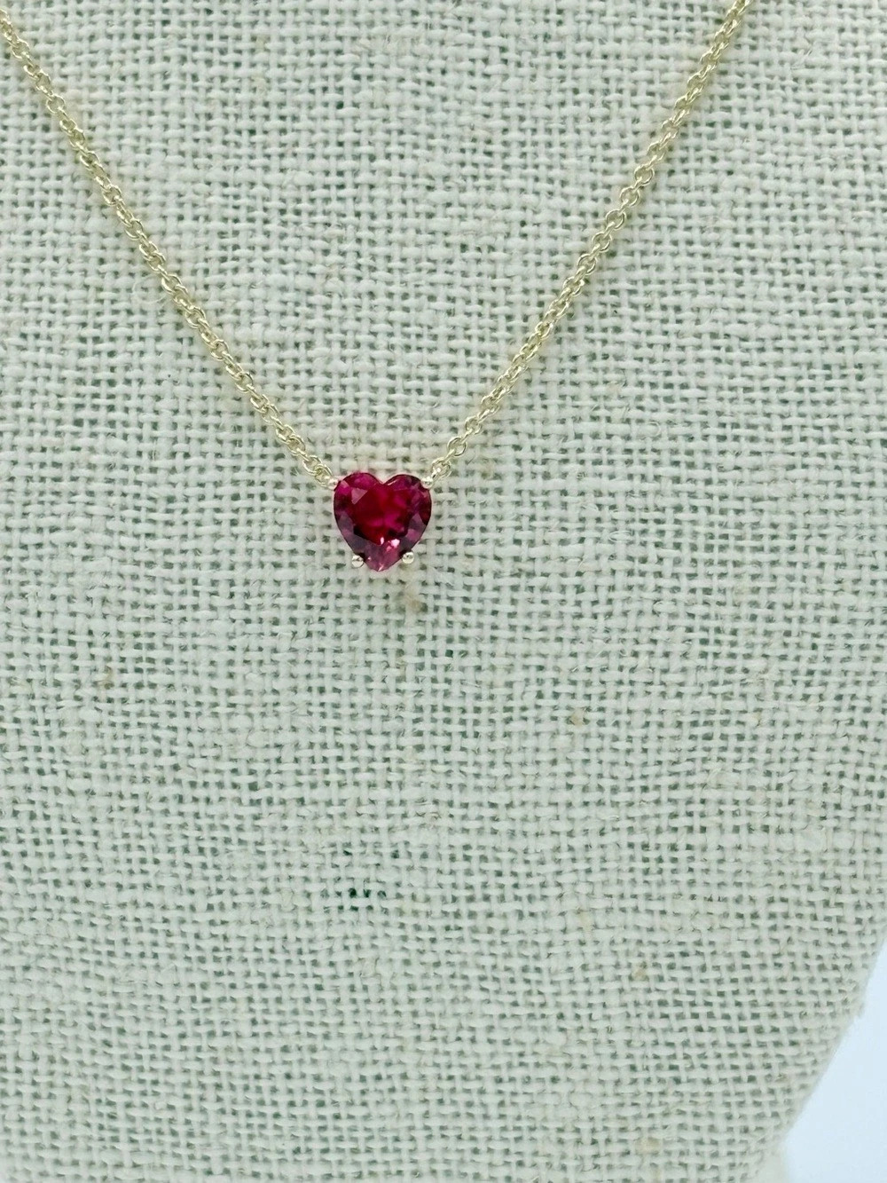 Nadri Heart Pendant Necklace in Gold & Pink NWT